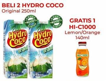 Promo Harga HYDRO COCO Minuman Kelapa Original 250 ml - Alfamart