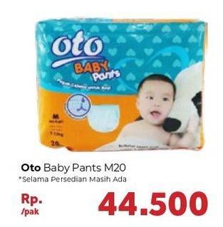 Promo Harga OTO Baby Pants M20 20 pcs - Carrefour