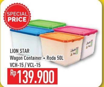Promo Harga LION STAR Wagon Container VC-15  - Hypermart