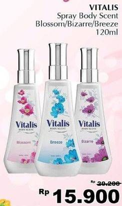 Promo Harga VITALIS Body Scent Blossom, Bizzare, Breeze 120 ml - Giant