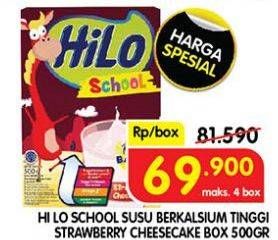 Promo Harga Hilo School Susu Bubuk Strawberry Cheesecake 500 gr - Superindo