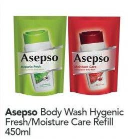 Promo Harga ASEPSO Body Wash Moisture Care, Hygienic Fresh 450 ml - Carrefour