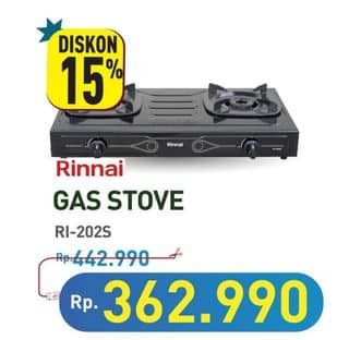 Promo Harga Rinnai RI-202S Kompor Gas  - Hypermart