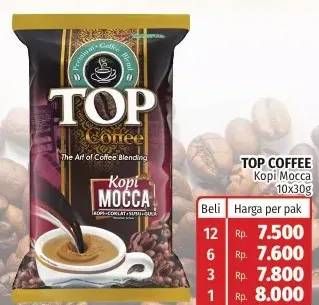 Promo Harga Top Coffee Kopi Mocca per 10 sachet 30 gr - Lotte Grosir