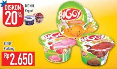 Promo Harga BIGGY Dairy Pudding  - Hypermart