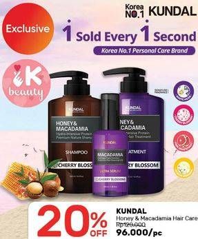 Promo Harga KUNDAL Honey & Macadamia Hydro-Intensive Protein Premium Hair Treatment 500 ml - Guardian