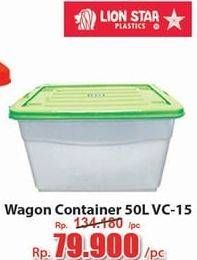 Promo Harga LION STAR Wagon Container VC-15 50000 ml - Hari Hari