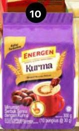 Promo Harga ENERGEN Cereal Instant Kurma 10 pcs - Carrefour