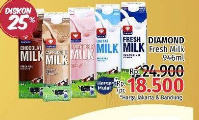 Promo Harga DIAMOND Fresh Milk 946 ml - LotteMart