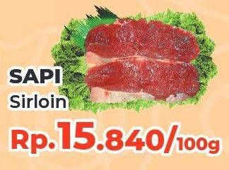 Promo Harga Daging Has Luar (Daging Sirloin) per 100 gr - Yogya