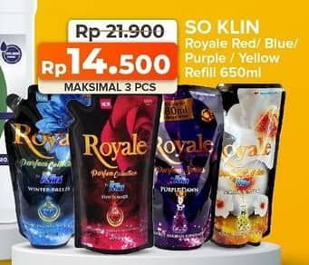 Promo Harga So Klin Royale Parfum Collection Purple Dawn, Hot Summer, Starry Night, Winter Breeze, Blue Sapphire 650 ml - Yogya