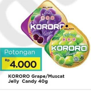Promo Harga KORORO Jelly Grape, Muscat 40 gr - Alfamart