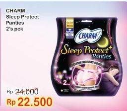 Promo Harga Charm Sleep Protect Plus Panties 2 pcs - Indomaret