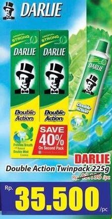 Promo Harga DARLIE Toothpaste Double Action per 2 pcs 225 gr - Hari Hari