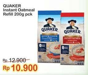 Promo Harga QUAKER Oatmeal Instant/Quick Cooking 200 gr - Indomaret
