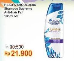 Promo Harga HEAD & SHOULDERS Supreme Shampoo Anti-Hairfall 135 ml - Indomaret