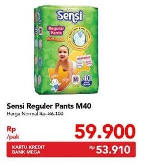 Promo Harga Sensi Regular Pants M40 40 pcs - Carrefour