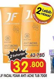 Promo Harga JF Facial Foam Anti Acne 70 gr - Superindo