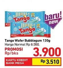 Promo Harga TANGO Long Wafer Bubblegum 130 gr - Carrefour