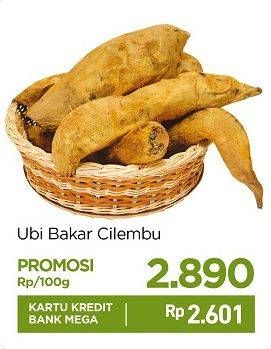 Promo Harga Ubi Bakar Cilembu per 100 gr - Carrefour