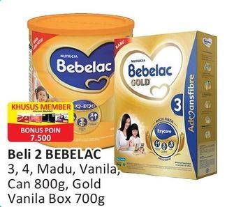 Promo Harga Bebelac 3,4 Madu Vanilla/ Bebelac Gold 3  - Alfamart