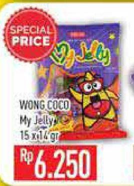 Promo Harga WONG COCO My Jelly per 15 pcs 14 gr - Hypermart