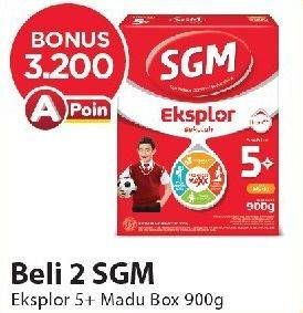 Promo Harga SGM Eksplor 5+ Susu Pertumbuhan Madu 900 gr - Alfamart