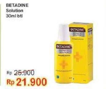 Promo Harga BETADINE Antiseptic Solution 30 ml - Indomaret