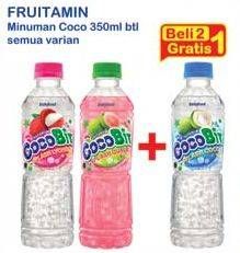 Promo Harga FRUTAMIN Cocobit Splash All Variants per 2 botol 350 ml - Indomaret