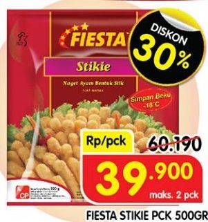 Promo Harga FIESTA Naget Stikie 500 gr - Superindo