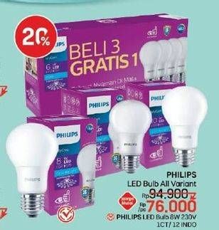 Promo Harga Philips LED Bulb My Care All Variants  - LotteMart
