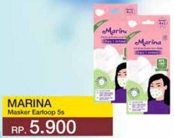 Promo Harga Marina Medical Protective Mask 5 pcs - Yogya