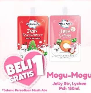 Promo Harga Mogu Mogu Jelly Lychee, Strawberry 150 ml - Alfamart