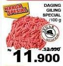 Promo Harga Daging Giling Sapi Spesial per 100 gr - Giant