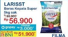 Promo Harga Larisst Beras Kepala Super 5000 gr - Indomaret