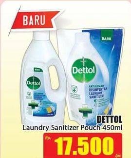 Promo Harga DETTOL Disinfektan Laundry Sanitizer 450 ml - Hari Hari