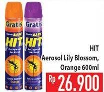 Promo Harga HIT Aerosol Lily Blossom, Orange 600 ml - Hypermart