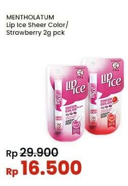 Promo Harga Lip Ice Sheer Color Strawberry, Natural 2 gr - Indomaret