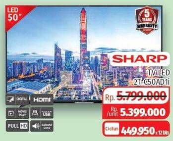 Promo Harga SHARP 2T-C50AD1i Full-HD 50"  - Lotte Grosir