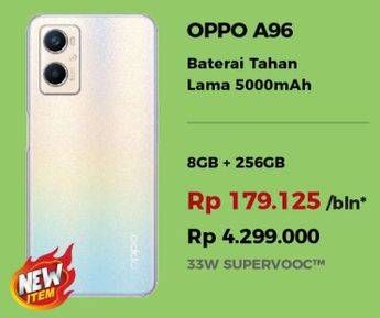 Promo Harga OPPO A96 8 GB + 256 GB  - Erafone