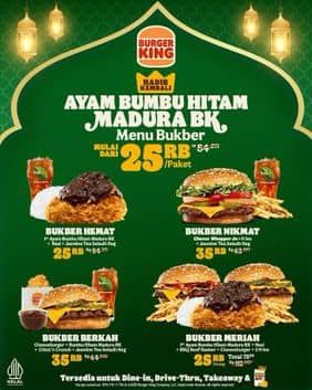 Promo Harga Ayam Bumbu Hitam Madura BK  - Burger King