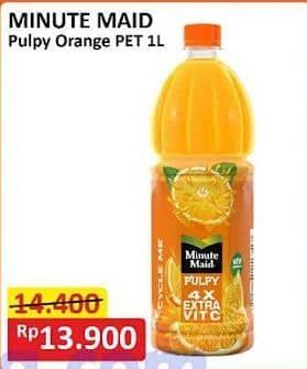 Promo Harga Minute Maid Juice Pulpy Orange 1000 ml - Alfamart