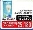Promo Harga Lightspro Lampu LED Bulb 12 W  - Hypermart