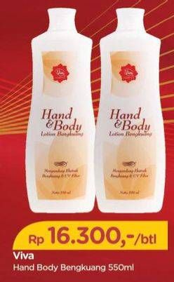 Promo Harga VIVA Hand Body Lotion Bengkoang 550 ml - TIP TOP