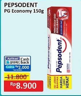 Promo Harga Pepsodent Pasta Gigi Pencegah Gigi Berlubang White 150 gr - Alfamart