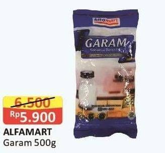 Promo Harga ALFAMART Garam 500 gr - Alfamart