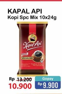 Promo Harga Kapal Api Kopi Bubuk Special Mix per 10 sachet 25 gr - Alfamart