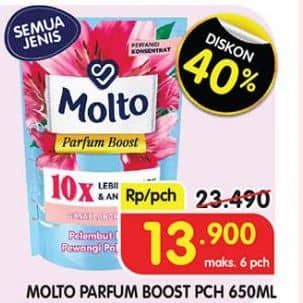 Promo Harga Molto Parfum Boost All Variants 650 ml - Superindo