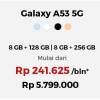 Promo Harga Samsung Galaxy A53 5G 8GB + 128GB, 8GB + 256GB  - Erafone