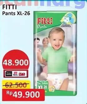 Promo Harga Fitti Pants XL26 26 pcs - Alfamart